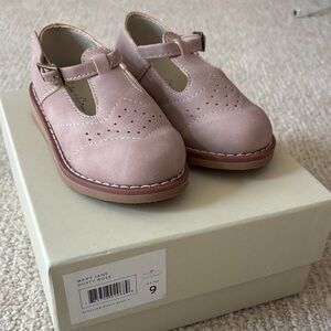 Rylee + Cru Mary Jane Shoes Girls size 9 Dusty Rose